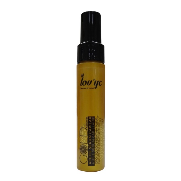 Lovyc gold aceite-serum capilar keratina pura oro liquido 60ml