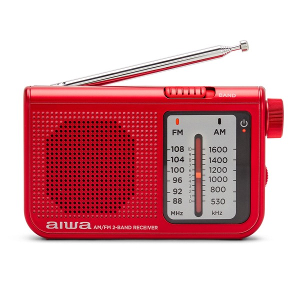 Aiwa rs-55/rd roja / radio portátil de bolsillo