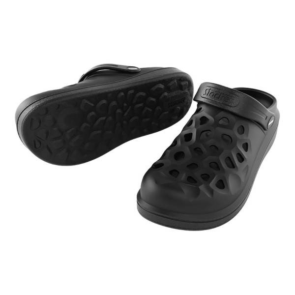 Zuecos para jardín y casa perforado negro talla 36