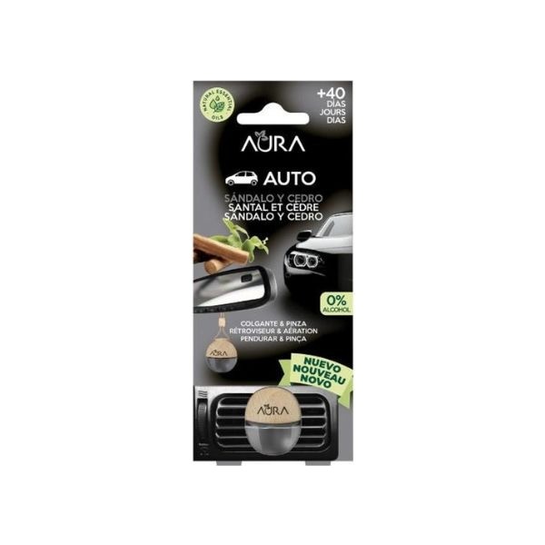Aura ambientador coche sándalo y cedro