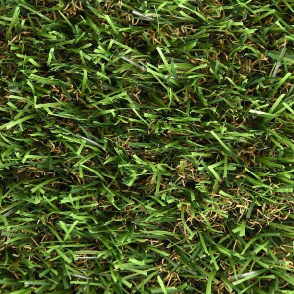 Césped artificial verde 25 mm, modelo otoño, 2 x 10 m