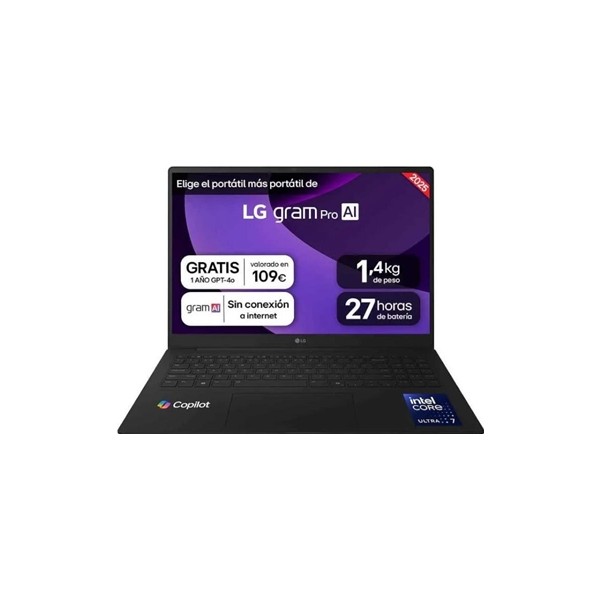 Lg 16z90tp-k.ad88b u7-255h 32gb 1tb w11h 16" oled
