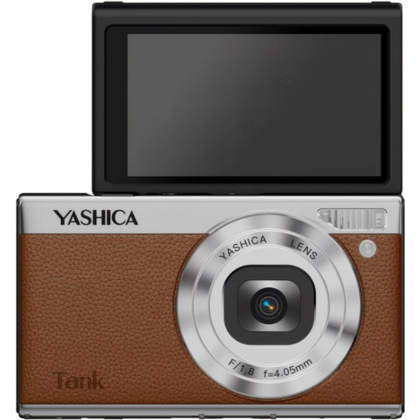 Yashica tank marrón / cámara digital compacta
